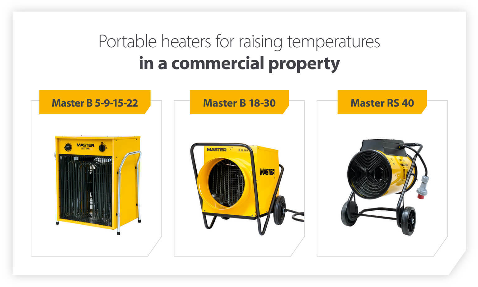 Master portable heaters commercial