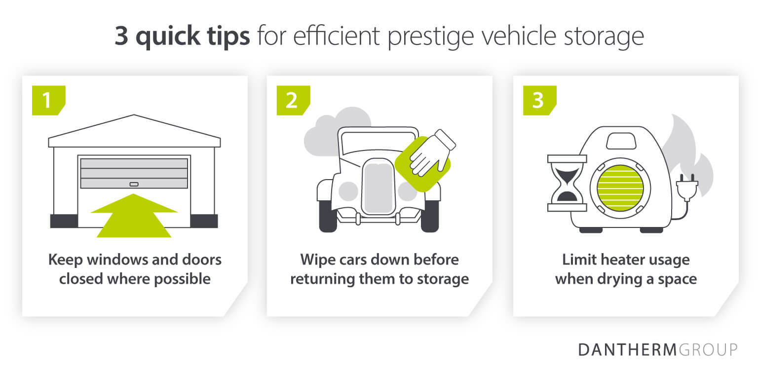 3 tips for effective classic car storage - infographic