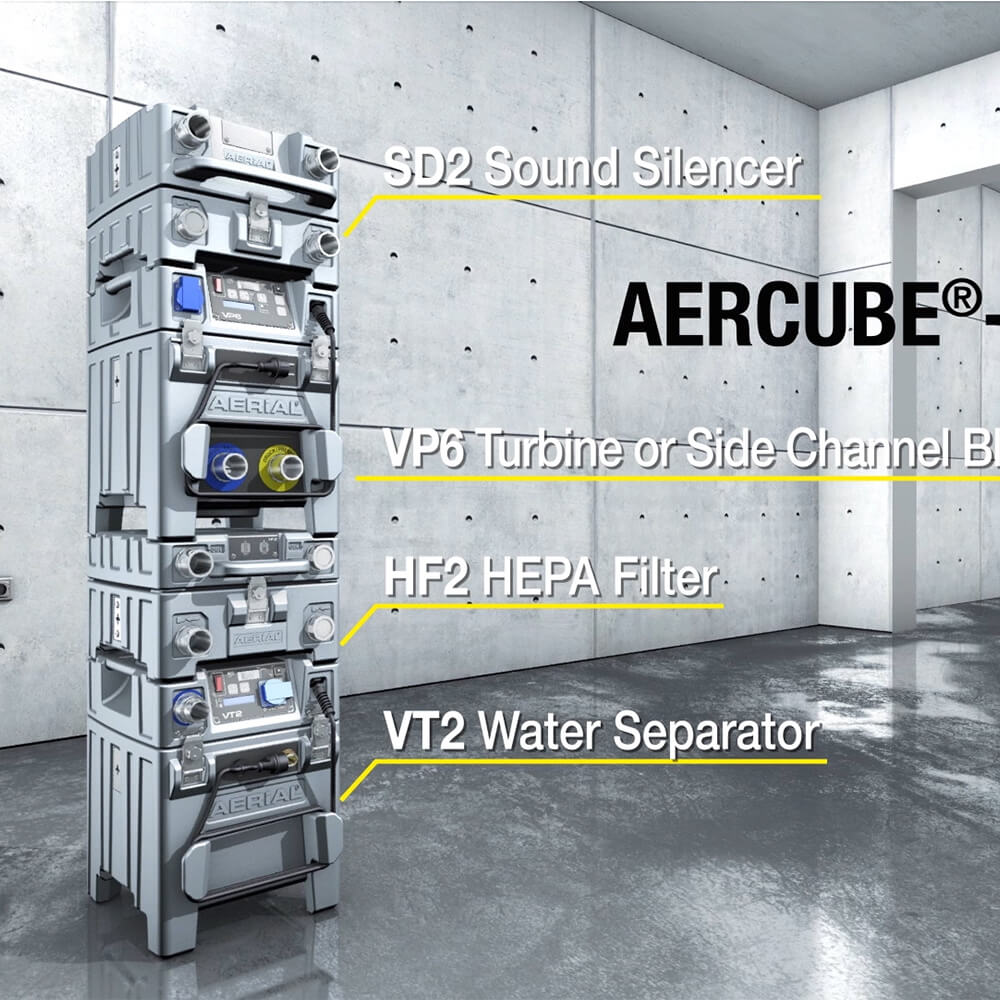 Aerial AERCUBE system för torkningsteknik video