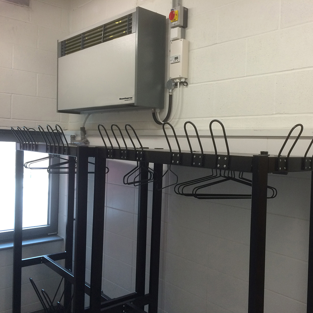 Calorex DH 60 installed in Orpington fire station's drying room