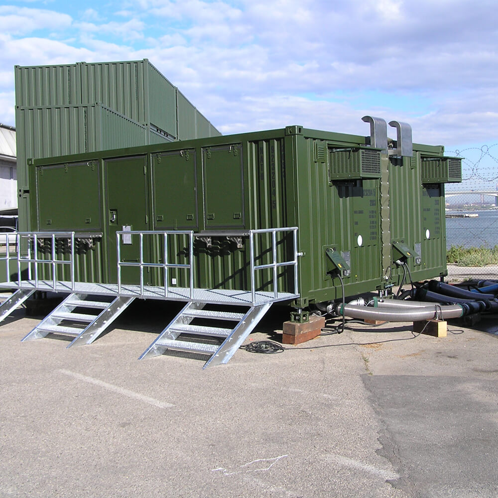 Installazione del refrigeratore per container Dantherm AC-M10