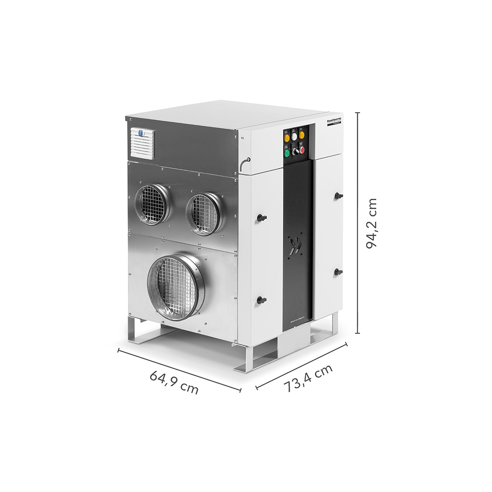 Dantherm TTR 1400 desiccant dehumidifier dimensions