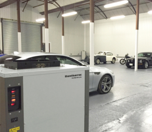Calorex DH 150 installed in large car storage facility