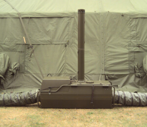 Installazione della tenda Dantherm VA-M15 MKII