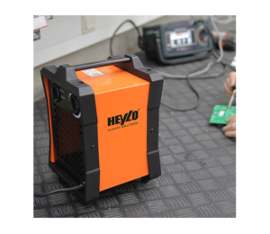 Heylo DE 2 XL electric heater use in workshop